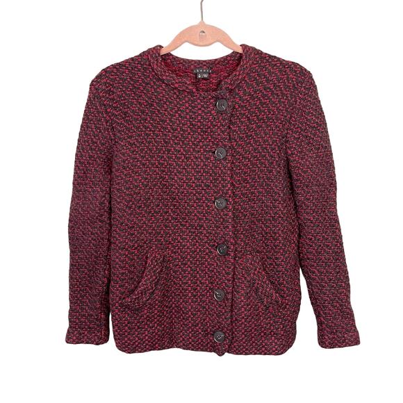 Theory Cardigan Womens Red Black XS - Picture 1 of 9